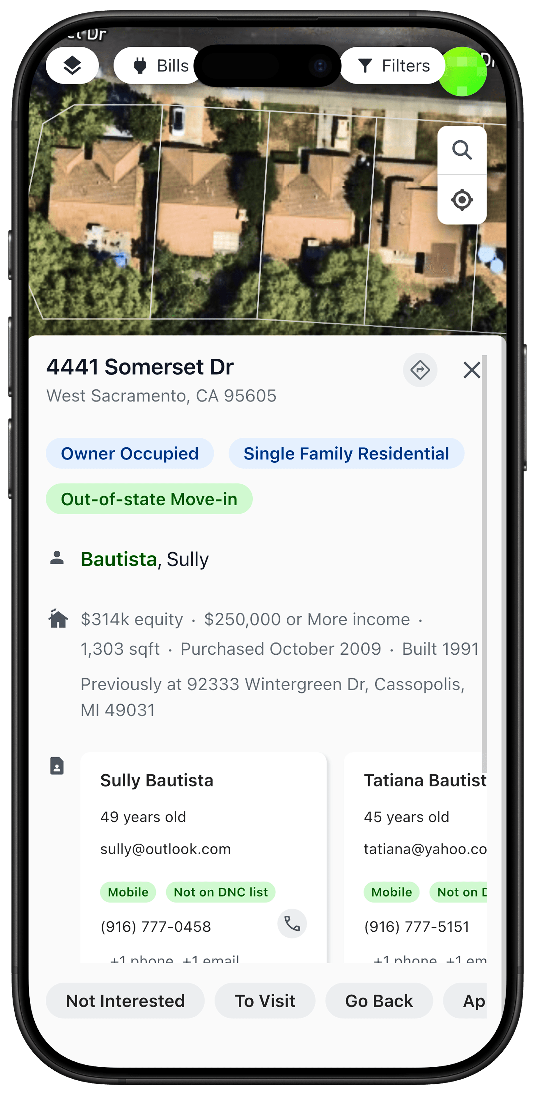 Accurate homeowner contact info, sourced for your team